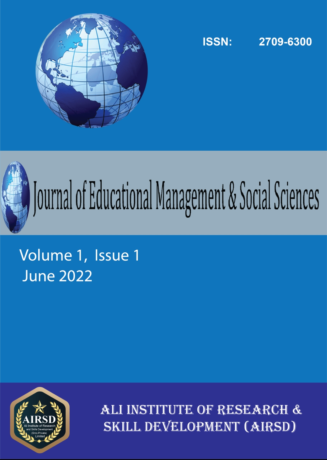 Journal of Educational Management & Social Sciences