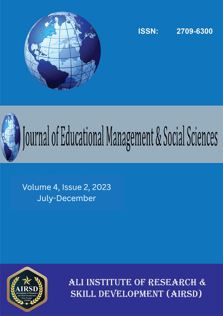 					View Vol. 4 No. 2 (2023): Journal of Educational Management and Social Sciences
				
